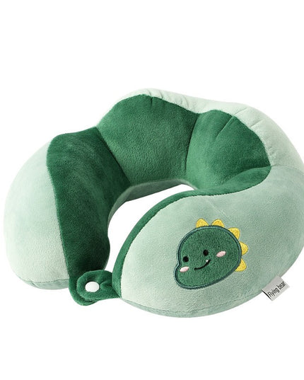Perna de Calatorie, Pentru Gat si Cap, Umplutura din Bumbac,cu Model Brodat Dinozaur