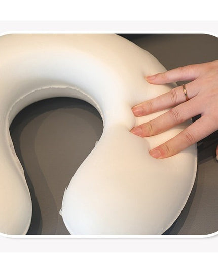 Perna de Calatorie in Forma de U, Pentru Gat si Cap, Umplutura din Spuma cu Memorie,Model Pinguin, Accesoriu de Voiaj, Birou, Masina, Sistem Prindere Capse