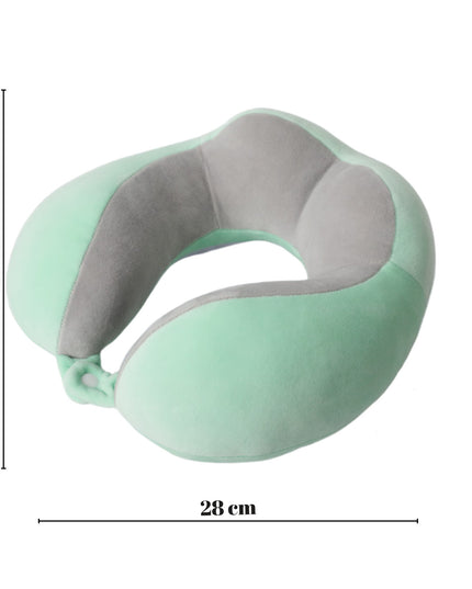 Perna de Voiaj Pentru Gat, din Bumbac, 4 Cocoase Pentru Confort, Accesoriu de Voiaj, Birou, Masina, Sistem Prindere Capse