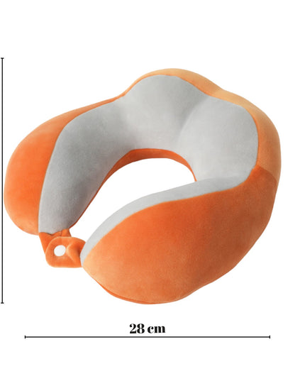 Perna de Voiaj Pentru Gat, din Bumbac, 4 Cocoase Pentru Confort, Accesoriu de Voiaj, Birou, Masina, Sistem Prindere Capse