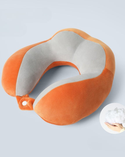 Perna de Voiaj Pentru Gat, din Bumbac, 4 Cocoase Pentru Confort, Accesoriu de Voiaj, Birou, Masina, Sistem Prindere Capse