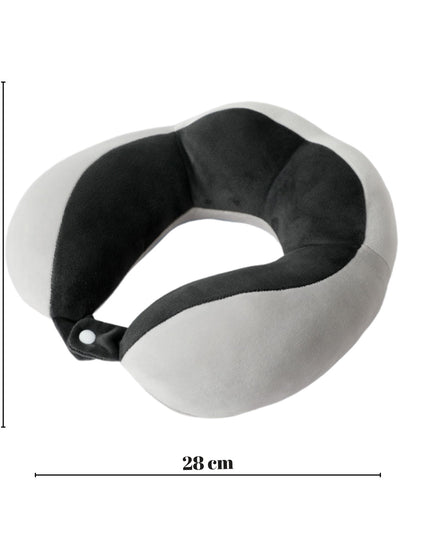 Perna de Voiaj Pentru Gat, din Bumbac, 4 Cocoase Pentru Confort, Accesoriu de Voiaj, Birou, Masina, Sistem Prindere Capse