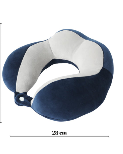 Perna de Voiaj Pentru Gat, din Bumbac, 4 Cocoase Pentru Confort, Accesoriu de Voiaj, Birou, Masina, Sistem Prindere Capse