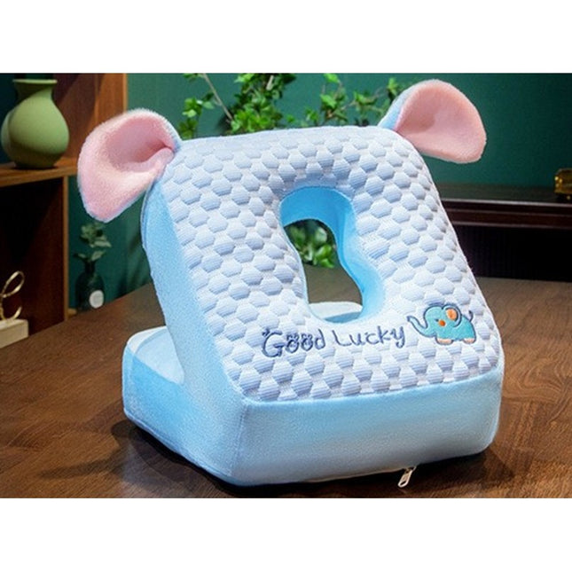 Perna din Spuma, pentru Birou, Calatorii, Pauze, Model Elefant, Microfibra