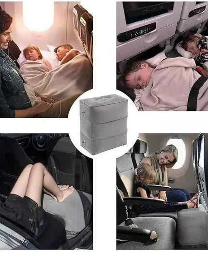 Perna Gonflabila Multifunctionala, pentru Picioare, Cap, 3 Straturi, Inaltime Reglabila