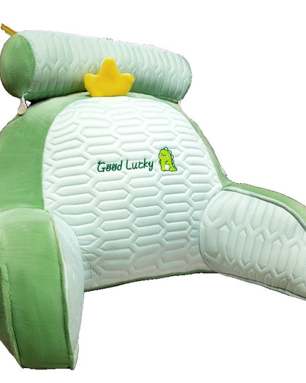 Perna Multifunctionala, Spatar pentru Pat, Protectie Lombara, Marime Medie,din Latex, Model Dinozaur