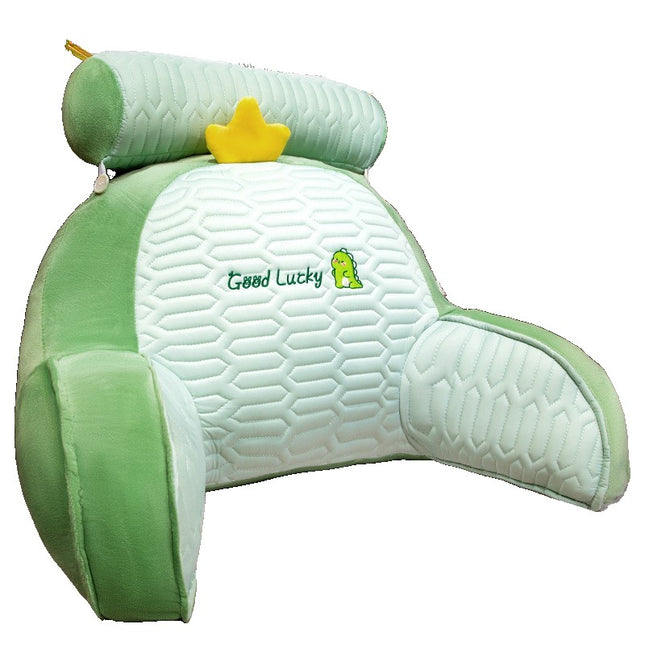 Perna Multifunctionala, Spatar pentru Pat, Protectie Lombara, Marime Medie,din Latex, Model Dinozaur