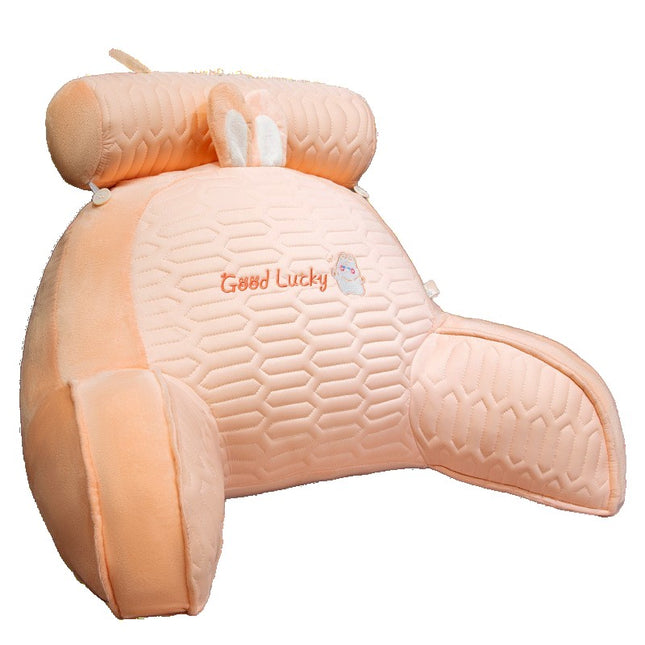 Perna Multifunctionala, Spatar pentru Pat, Protectie Lombara, Marime Medie,din Latex, Model Iepure