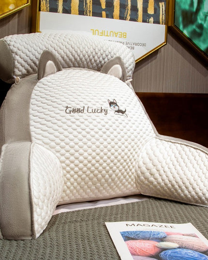 Perna Multifunctionala, Spatar pentru Pat, Protectie Lombara, Marime Medie,din Plus, Model Catelus