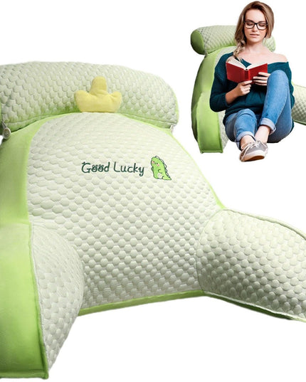 Perna Multifunctionala, Spatar pentru Pat, Protectie Lombara, Marime Medie,din Plus, Model Dinozaur