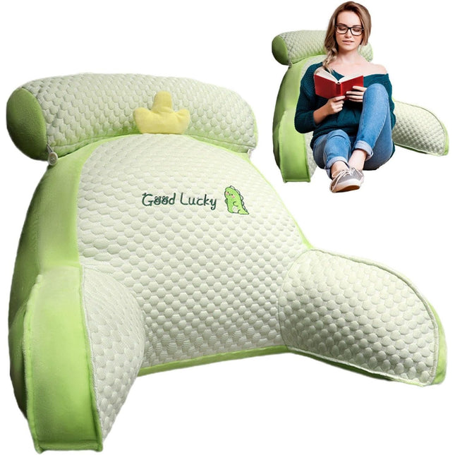 Perna Multifunctionala, Spatar pentru Pat, Protectie Lombara, Marime Medie,din Plus, Model Dinozaur