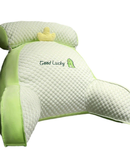 Perna Multifunctionala, Spatar pentru Pat, Protectie Lombara, Marime Medie,din Plus, Model Dinozaur