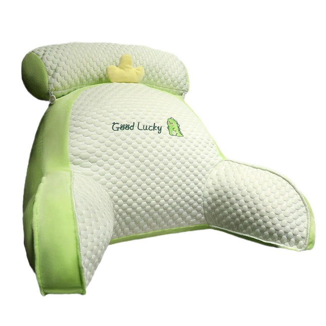 Perna Multifunctionala, Spatar pentru Pat, Protectie Lombara, Marime Medie,din Plus, Model Dinozaur