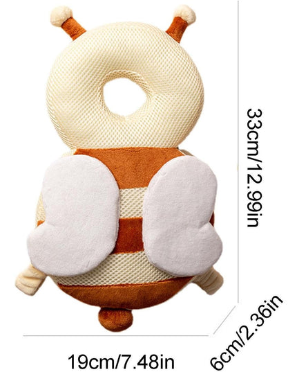 Perna tip Rucsac pentru Protectia Capului, Tetiera tip Albina, pentru Bebelusi, Design tip Plasa,180 g