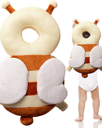 Perna tip Rucsac pentru Protectia Capului, Tetiera tip Albina, pentru Bebelusi, Design tip Plasa,180 g