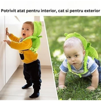 Perna tip Rucsac pentru Protectia Capului, Tetiera tip Broscuta, pentru Bebelusi,180 g