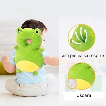Perna tip Rucsac pentru Protectia Capului, Tetiera tip Broscuta, pentru Bebelusi,180 g