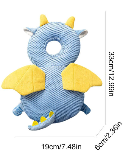 Perna tip Rucsac pentru Protectia Capului, Tetiera tip Dragon, pentru Bebelusi, Design tip Plasa,180 g