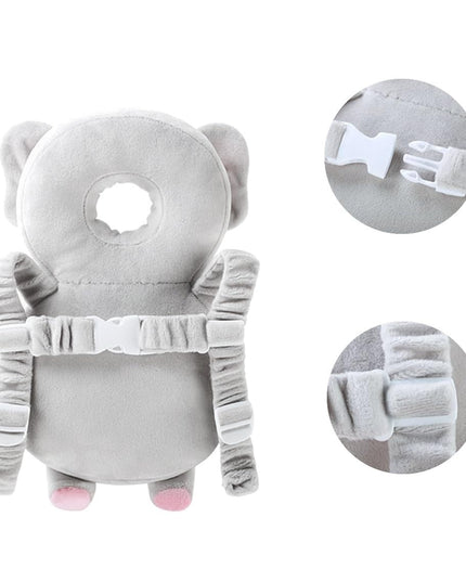 Perna tip Rucsac pentru Protectia Capului, Tetiera tip Elefant de Plus, pentru Bebelusi,180 g