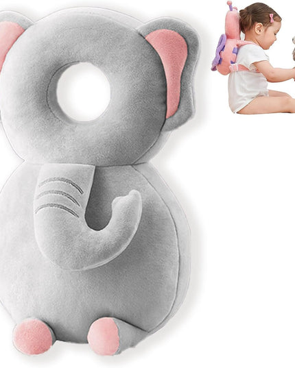 Perna tip Rucsac pentru Protectia Capului, Tetiera tip Elefant de Plus, pentru Bebelusi,180 g
