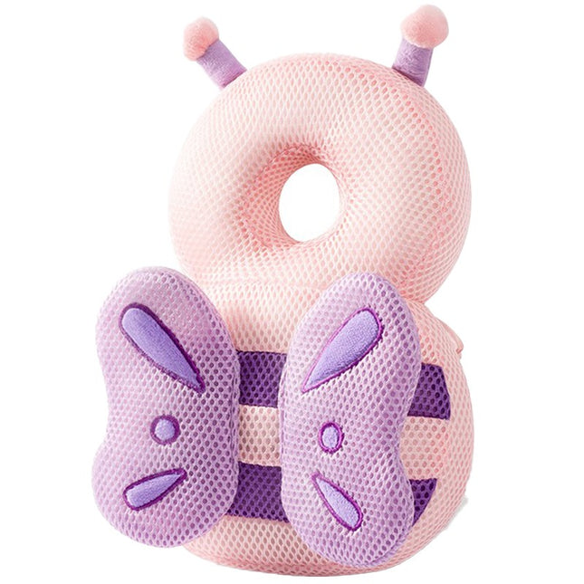 Perna tip Rucsac pentru Protectia Capului pentru Bebelusi, Tetiera tip Fluturas, din Plus,180 g