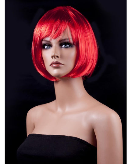 Peruca Cosplay, Tunsoare Bob cu Breton, pentru Carnaval, Halloween, Petreceri Tematice, din PET, Marime Universala