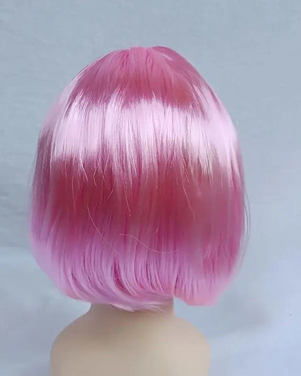 Peruca Cosplay, Tunsoare Bob cu Breton, pentru Carnaval, Halloween, Petreceri Tematice, din PET, Marime Universala