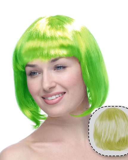 Peruca Cosplay, Tunsoare Bob cu Breton, pentru Carnaval, Halloween, Petreceri Tematice, din PET, Marime Universala