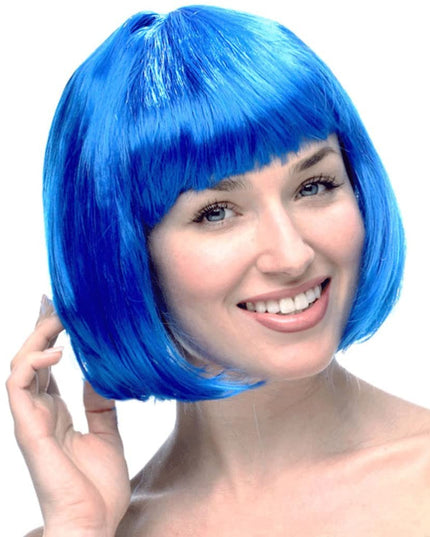 Peruca Cosplay, Tunsoare Bob cu Breton, pentru Carnaval, Halloween, Petreceri Tematice, din PET, Marime Universala