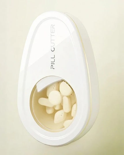 Taiat Pastile si Depozitare Medicamente, Alba,Compacta si Portabila, Ideala Pentru Calatorii