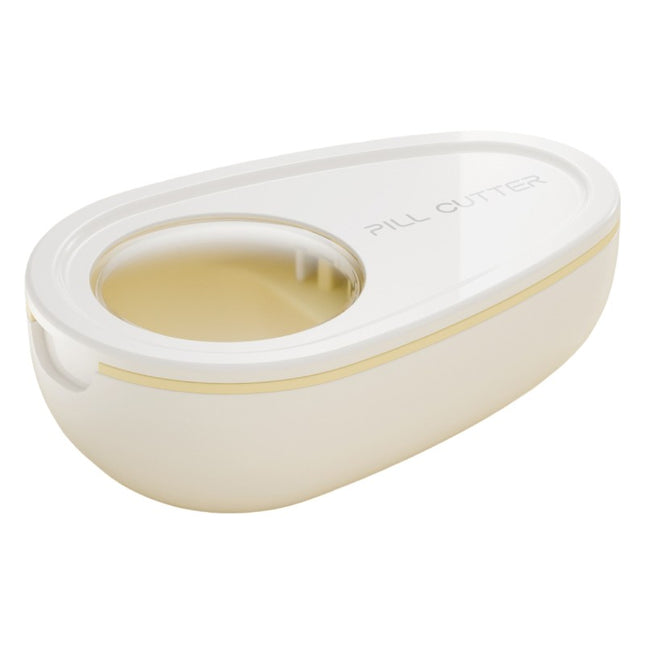 Taiat Pastile si Depozitare Medicamente, Alba,Compacta si Portabila, Ideala Pentru Calatorii