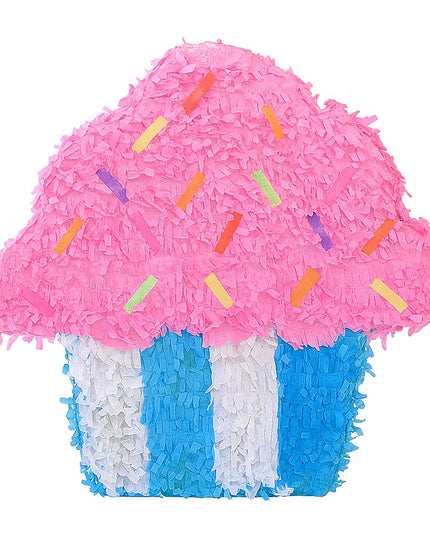 Pinata Briosa CupCake pentru Petrecere, din Hartie Creponata si Carton, Pinata pentru Petreceri