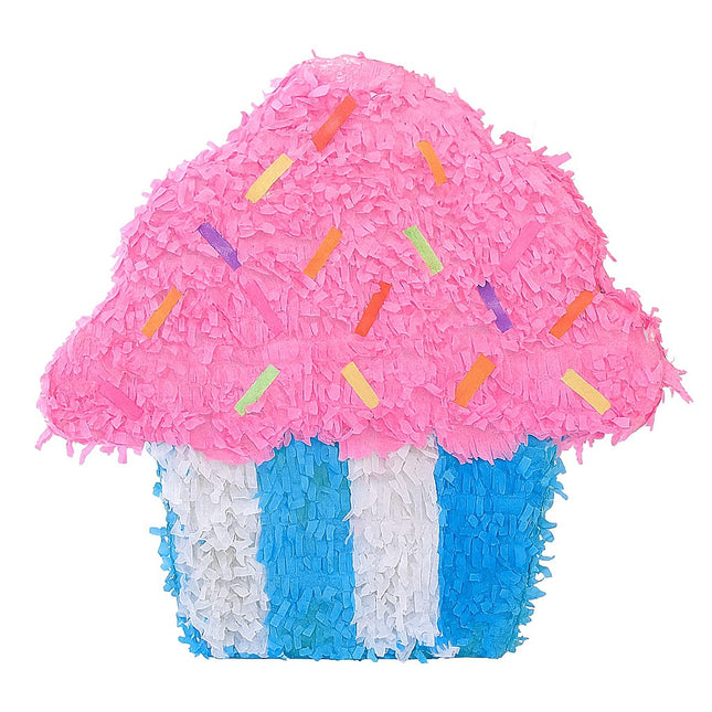 Pinata Briosa CupCake pentru Petrecere, din Hartie Creponata si Carton, Pinata pentru Petreceri