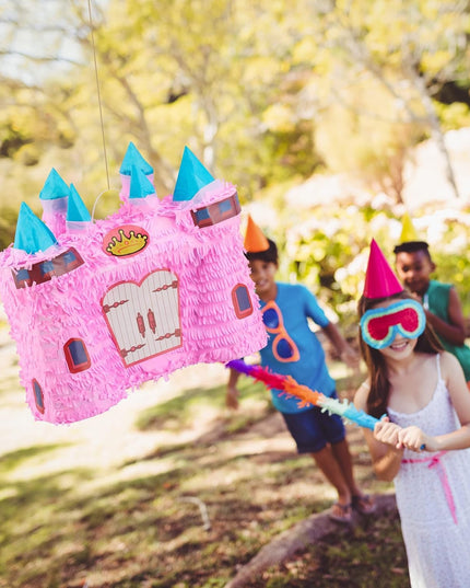 Pinata Castel Printesa pentru Petrecere, din Hartie Creponata si Carton, Pinata pentru Petreceri