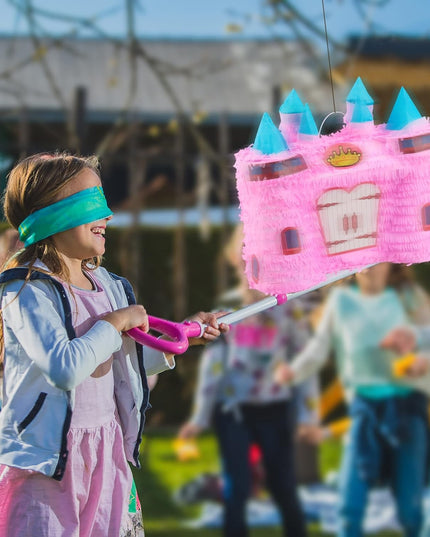 Pinata Castel Printesa pentru Petrecere, din Hartie Creponata si Carton, Pinata pentru Petreceri