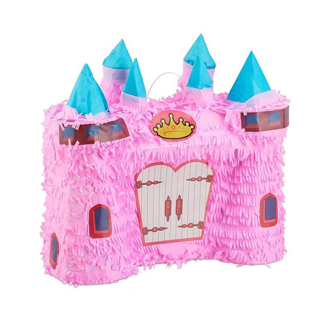 Pinata Castel Printesa pentru Petrecere, din Hartie Creponata si Carton, Pinata pentru Petreceri