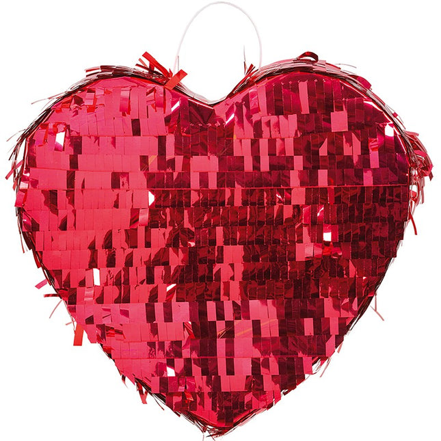 Pinata Inima pentru Petrecere, Detalii cu Sclipici, din Hartie si Carton, Pinata pentru Copii