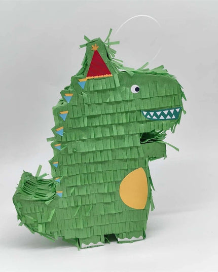 Pinata Dinozaur pentru Petrecere, Detalii Argintii, din Hartie si Carton, Pinata pentru Copii