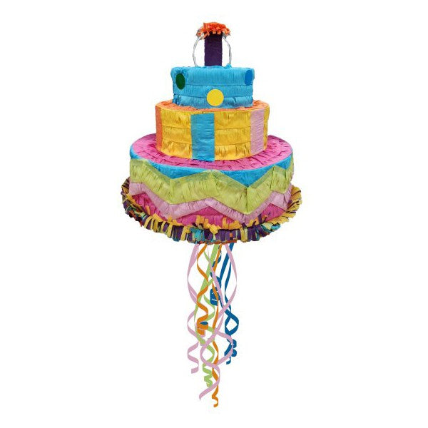 Pinata Tort Aniversar / Birthday Cake pentru Petrecere, din Hartie si Carton, Pinata pentru Petreceri