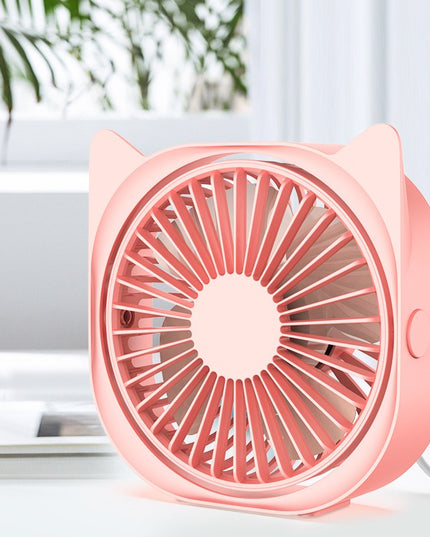 Mini ventilator pentru birou cu usb, rotire 360 grade, 3 viteze