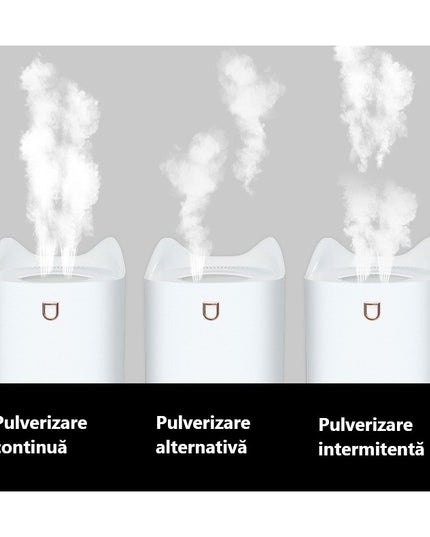 Umidificator cu duza dubla, de capacitate mare 3L