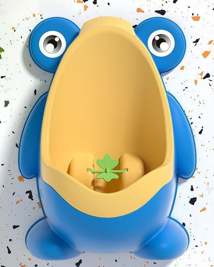 Pisoar pentru Baieti, 0-8 Ani, in Forma de Broasca, Perie Inclusa, Montare pe Perete, Carlig Autoadeziv Inclus