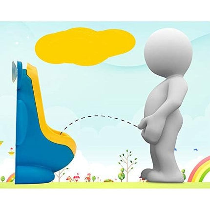 Pisoar pentru Baieti, 0-8 Ani, in Forma de Broasca, Perie Inclusa, Montare pe Perete, Carlig Autoadeziv Inclus