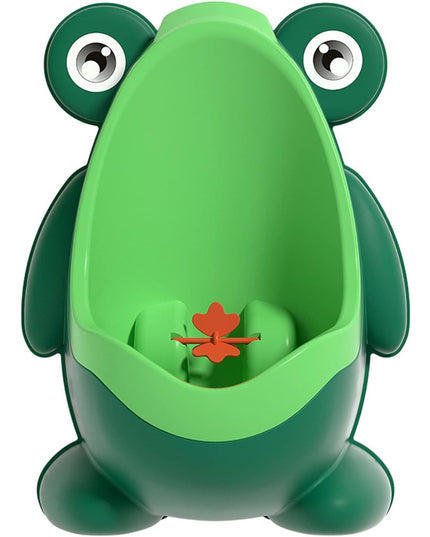 Pisoar pentru Baieti, 0-8 Ani, in Forma de Broasca, Perie Inclusa, Montare pe Perete, Carlig Autoadeziv Inclus