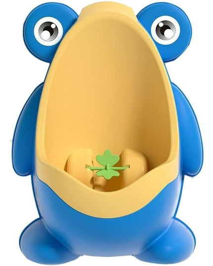 Pisoar pentru Baieti, 0-8 Ani, in Forma de Broasca, Perie Inclusa, Montare pe Perete, Carlig Autoadeziv Inclus