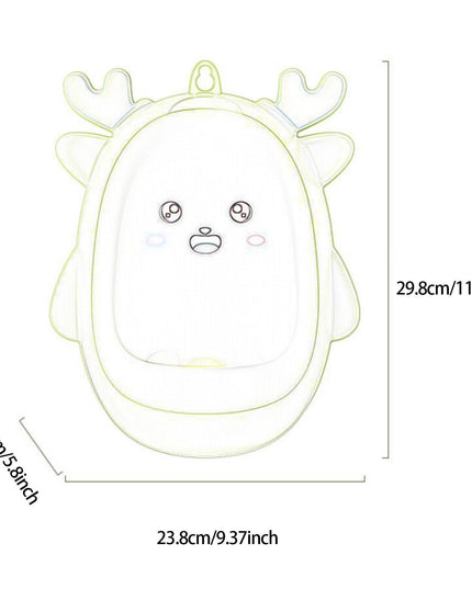 Pisoar pentru Baieti, 0-8 Ani, in Forma de Cerb, Perie Inclusa, Montare pe Perete, Carlig Autoadeziv Inclus