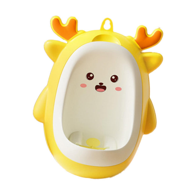 Pisoar pentru Baieti, 0-8 Ani, in Forma de Cerb, Perie Inclusa, Montare pe Perete, Carlig Autoadeziv Inclus