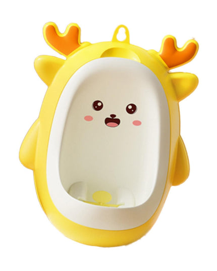 Pisoar pentru Baieti, 0-8 Ani, in Forma de Cerb, Perie Inclusa, Montare pe Perete, Carlig Autoadeziv Inclus