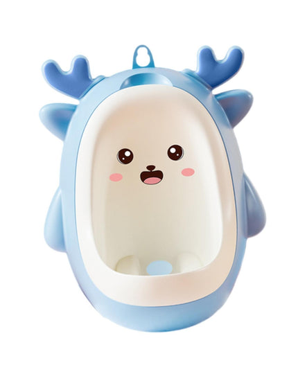 Pisoar pentru Baieti, 0-8 Ani, in Forma de Cerb, Perie Inclusa, Montare pe Perete, Carlig Autoadeziv Inclus