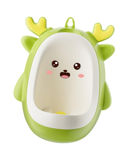 Pisoar pentru Baieti, 0-8 Ani, in Forma de Cerb, Perie Inclusa, Montare pe Perete, Carlig Autoadeziv Inclus